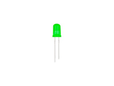 LED 5 mm verde com pino de 18 mm - Imagem 2