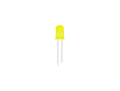 LED amarelo 5 mm com pernas de 18 mm - Imagem 2