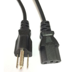 Cabo adaptador de alimenta&ccedil;&atilde;o AC 1,2 m, plugue EUA 3 pinos (at&eacute; 120W)