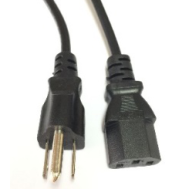 Cabo adaptador de alimenta&ccedil;&atilde;o AC 1,2 m, plugue EUA 3 pinos (at&eacute; 120W)