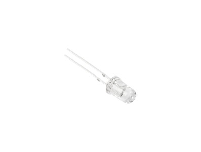 LED branco 5 mm, perna 18 mm - Imagem 2