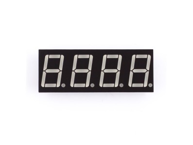 Display LED 7 segmentos 4 d&iacute;gitos 0,56'' vermelho c&aacute;todo comum (CC) 12 pinos Acess&oacute;rio para Arduino - Imagem 1