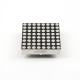 Matriz 8x8 de LEDs vermelha 64 LEDs 3 mm CA 80 mcd 32 x 32 mm - Thumb - 1