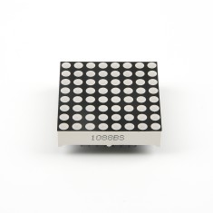 Matriz 8x8 de LEDs vermelha 64 LEDs 3 mm CA 80 mcd 32 x 32 mm