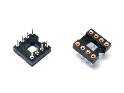 Soquete IC DIP8 de chassi aberto para PCB, 8 vias, pinos torneados de precis&atilde;o - Imagem 1