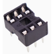 Soquete adaptador DIP-6 para CI, 80 pe&ccedil;as por tubo