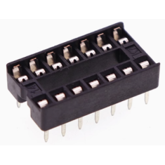 Soquete adaptador para CI DIP-14P, 34 unidades por tubo