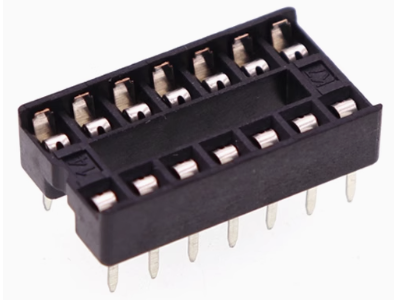 Soquete adaptador para CI DIP-14P, 34 unidades por tubo - Imagem 1