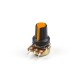 Bot&atilde;o rotativo laranja para potenci&ocirc;metro, furo interno 6 mm, externo 15 x 17 mm - Thumb - 2