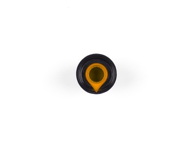 Bot&atilde;o rotativo laranja para potenci&ocirc;metro, furo interno 6 mm, externo 15 x 17 mm - Imagem 5