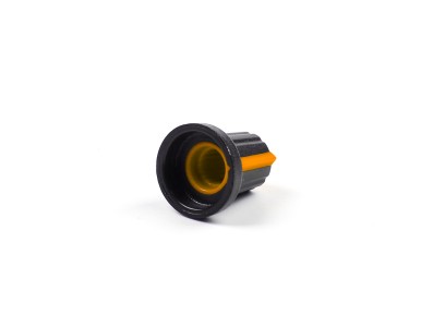 Bot&atilde;o rotativo laranja para potenci&ocirc;metro, furo interno 6 mm, externo 15 x 17 mm - Imagem 6