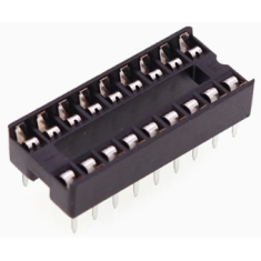 Soquete adaptador para CI DIP-18P, 26 unidades por tubo