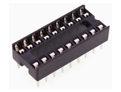 Soquete adaptador para CI DIP-18P, 26 unidades por tubo - Imagem 1
