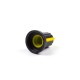 Manopla para potenci&ocirc;metro rotativo amarela, furo interno 6 mm, dimens&otilde;es externas 15 &times; 17 mm - Thumb - 6