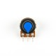 Man&iacute;pulo rotativo azul para potenci&ocirc;metro, furo interno 6 mm e dimens&otilde;es externas 15 x 17 mm - Thumb - 3