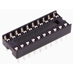 Soquete adaptador DIP-20P para circuito integrado, 24 pe&ccedil;as por tubo