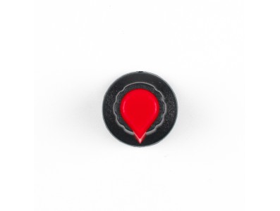 Bot&atilde;o rotativo vermelho para potenci&ocirc;metro, capa com di&acirc;metro interno 6 mm e externo 15 x 17 mm - Imagem 5