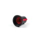 Bot&atilde;o rotativo vermelho para potenci&ocirc;metro, capa com di&acirc;metro interno 6 mm e externo 15 x 17 mm - Thumb - 6