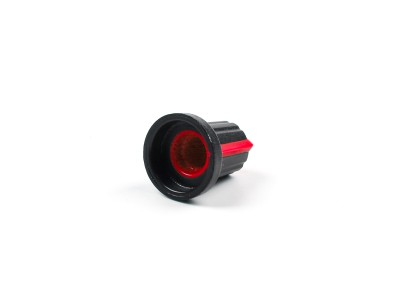 Bot&atilde;o rotativo vermelho para potenci&ocirc;metro, capa com di&acirc;metro interno 6 mm e externo 15 x 17 mm - Imagem 6