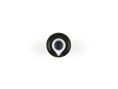 Bot&atilde;o para potenci&ocirc;metro rotativo branco, eixo interno 6 mm, externo 15 x 17 mm - Imagem 5