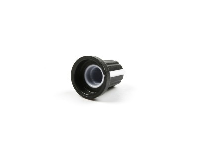 Bot&atilde;o para potenci&ocirc;metro rotativo branco, eixo interno 6 mm, externo 15 x 17 mm - Imagem 6