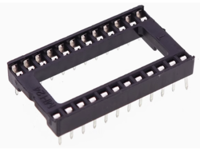 Adaptador de soquete para CI DIP-24P corpo largo, 20 pe&ccedil;as por tubo - Imagem 1