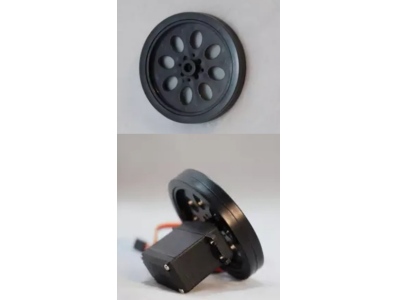 Roda Smart Car, di&acirc;metro 70 mm, espessura 11 mm, furo de fixa&ccedil;&atilde;o 5,5 mm - Imagem 1