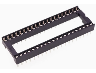Soquete adaptador para circuito integrado DIP-48P corpo largo, 10 pe&ccedil;as (tubo) - Imagem 1