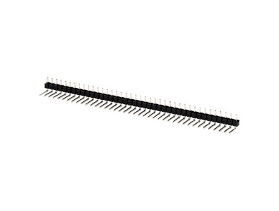 Header 1x40 pinos macho &acirc;ngulo reto 2,54 mm - Imagem 1