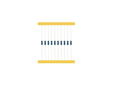 Resistor de filme met&aacute;lico 10K&Omega; 1% 1/4W em fita (1 unidade) - Imagem 6