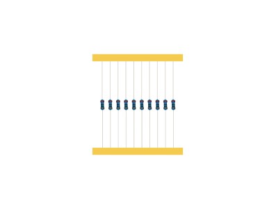 Resistor de filme met&aacute;lico 220 &Omega; 1/4 W 1% em fita (1 pe&ccedil;a) (Acess&oacute;rio Arduino) - Imagem 6