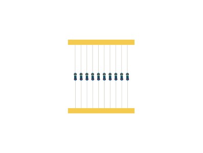 Resistor de filme met&aacute;lico 100 k&Omega; 1/4 W 1% em fita (1 un.) - Imagem 6
