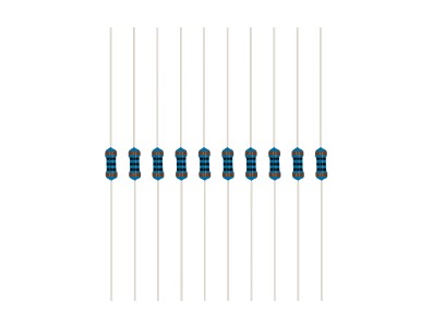 Resistor de filme met&aacute;lico 100 &Omega; 1/4 W 1% em fita, 1 unidade - Imagem 5