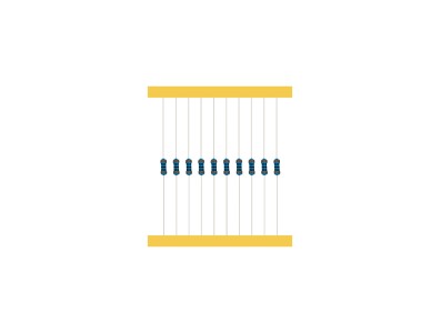 Resistor de filme met&aacute;lico 100 &Omega; 1/4 W 1% em fita, 1 unidade - Imagem 6