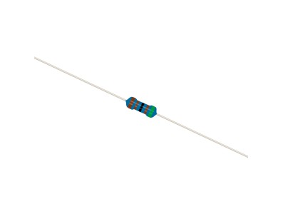 Resistor de filme met&aacute;lico 5,1 k&Omega; 1% 1/4 W em fita (1 unidade) - Imagem 3
