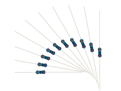 Resistor de filme met&aacute;lico 2K 1/4W 1% em fita (1 unidade) - Imagem 4