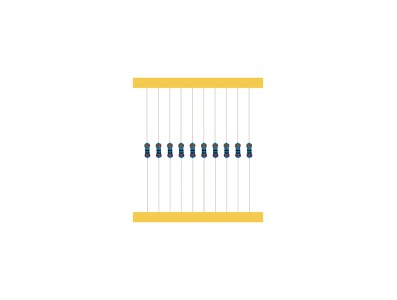 Resistor de filme met&aacute;lico 2K 1/4W 1% em fita (1 unidade) - Imagem 6