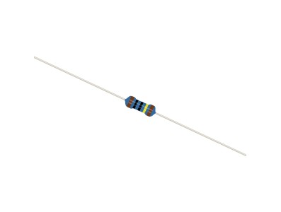 Resistor de filme met&aacute;lico 1M&Omega;, 1/4W, 1%, embalagem em fita (1 unidade) - Imagem 3