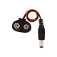 Conector para bateria 9V com plugue DC - Thumb - 1
