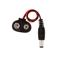 Conector para bateria 9V com plugue DC