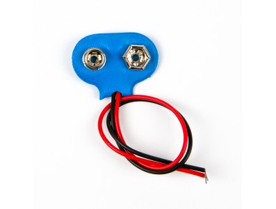 Conector de bateria 9V azul para Arduino - Imagem 1