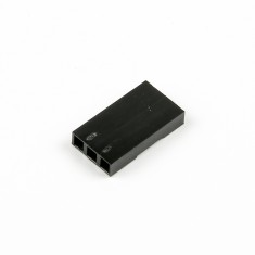 Conector Dupont f&ecirc;mea 3 pinos 2,54 mm