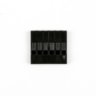 Conector f&ecirc;mea tipo Dupont 1x6 pinos 2,54 mm