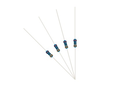 Kit sortimento 600 resistores de filme met&aacute;lico 1/4W 1% 30 valores - Imagem 3