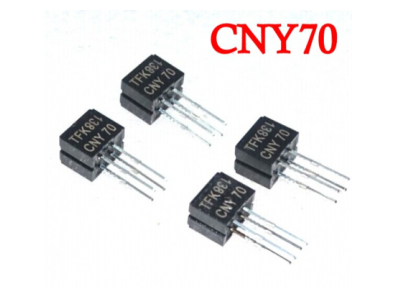 Sensor &oacute;ptico reflexivo CNY70, sa&iacute;da por transistor, CI em encapsulamento DIP-4 - Imagem 1