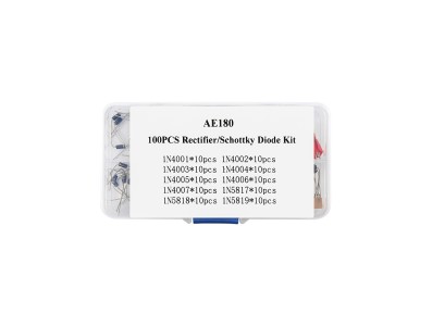 Kit 100 pe&ccedil;as de diodos retificadores e Schottky - Imagem 3