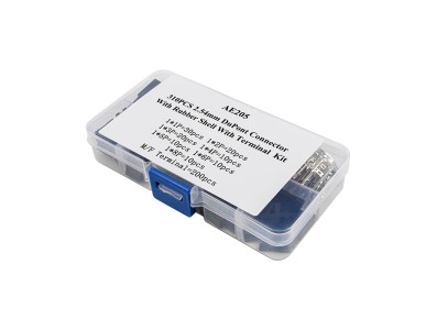 Kit 310 pe&ccedil;as de conectores DuPont 2,54 mm com capa de borracha e terminais - Imagem 2