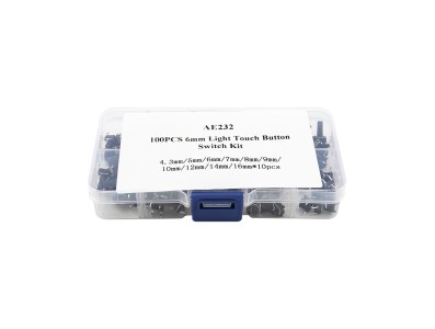 Kit 100 interruptores de bot&atilde;o 6 mm toque leve - Imagem 4