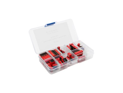 Kit 45 pe&ccedil;as de chaves DIP planas 2,54 mm 1&ndash;9P - Imagem 3