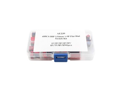 Kit 45 pe&ccedil;as de chaves DIP planas 2,54 mm 1&ndash;9P - Imagem 4